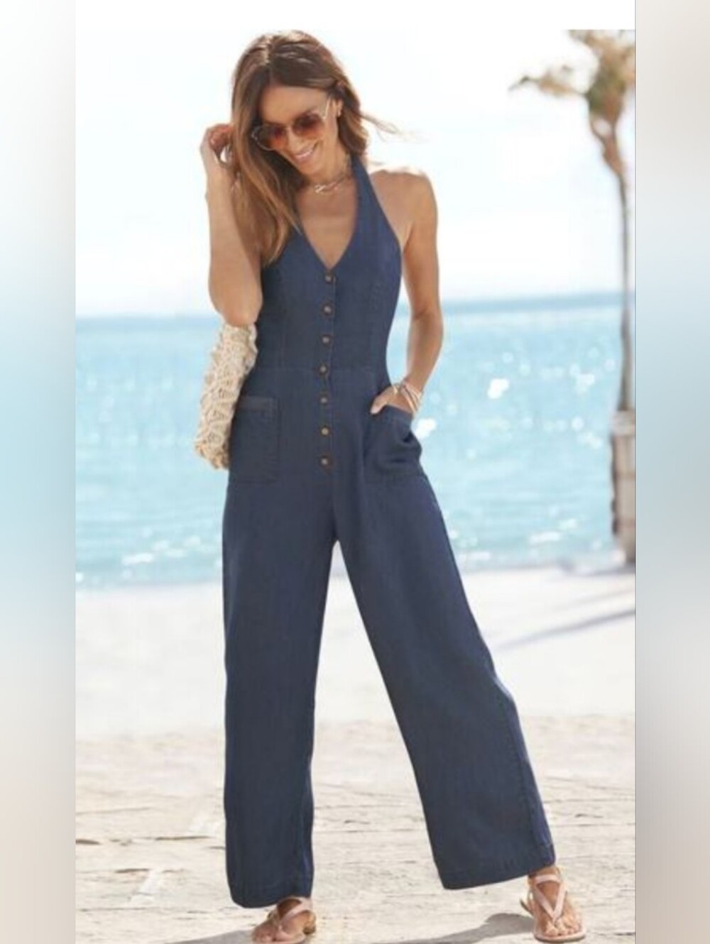 NWT Venus X Lascana Halter Jumpsuit XL